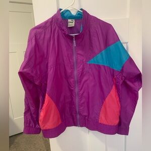 Vintage Puma color block jacket!